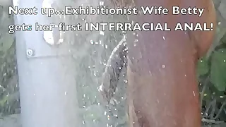 Exhibitionist Wife 245 Part 2 - Betty Bang Teases And Compares Her Husbands little cock neighbouring a BIG BLACK COCK while nude beach voyeurs watch&excl;