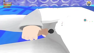 3D Game Femdom University - Giantess uses player as dildo