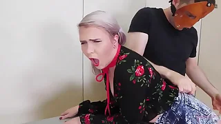 Pain in the neck spank and BDSM humiliation