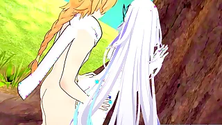 Skirk teaches her Student how to make her Squirt alongside Sex - Genshin Impact Hentai