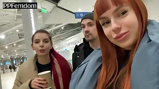 Public Humiliation Spitting by Vest-pocket Princesses Femdom