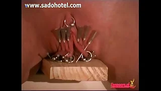 Pussy nails wood humiliation bdsm extreme