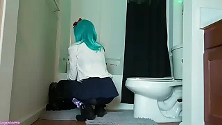 School Girl Bulma Peeing &lbrack;Voyeur&rsqb; Sage Frightful Poetic