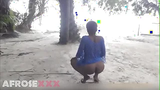 Village girl get naked ass spanked in public