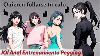 JOI Anal&comma; entrenamiento pegging clean las chicas&period; ASMR Roleplay en espa&ntilde;ol&period;