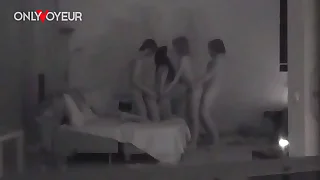 Homemade Voyeur&period; Very hot swingers vacation FFMM foursome