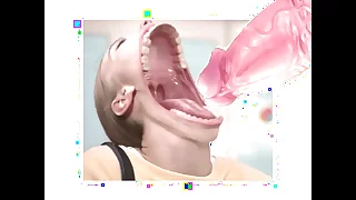 Weird deepthroat Animation