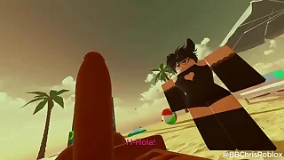 Black bull shacking up femboy bunny in roblox&period; &lpar;spanish sub&rpar;
