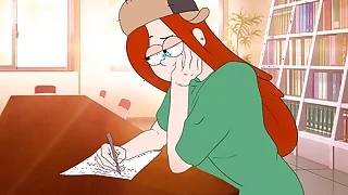 He writes a straight caption at school &excl; Gravity Falls Hentai Wendy&excl; 2d Porn send-up