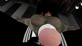 Femboy owned by 2 Black Cocks