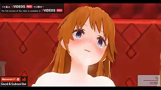 Uncensored Hentai animation Asuka anal sex&period;