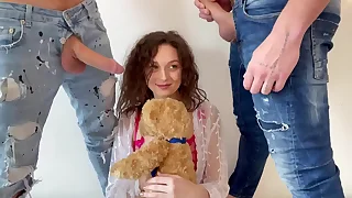 18 Years Old and She Asks Us to Super Their way Sexually Between 2 Men