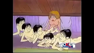 4 Men battery a girl close to cartoon&period;