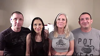 Desperate Amateurs Bunny Sabrina and Babyanne obtain their tight pussies banged hard