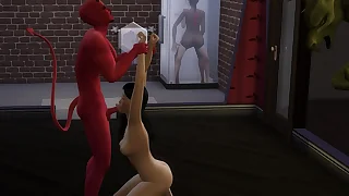 Orgy with an obstacle devil - 3D Hentai Uncensored