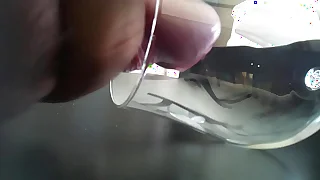 cum in glass