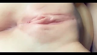 Amateur cumming loudly with vibrator