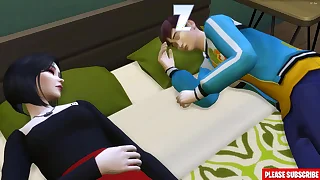 Japanese step sister fucks with her step horny step brother for the first time