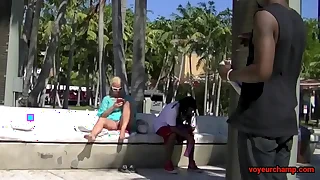 Upskirt Spliced &num; 5 & 6 - Mrs Brooks And Mrs Kiss Upskirt Public Pussy flashing for the Voyeurs&excl;&excl;&excl;