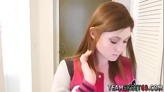 Cute assed teen creampied