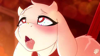 Goat mom in Christmas