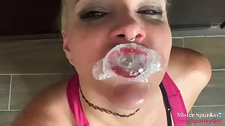 Blowing Cum Bubbles Before Swallow &sol; featuring Spunky Savage