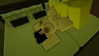 Shafting slut and cumming inside of her &lpar;Roblox&rpar;